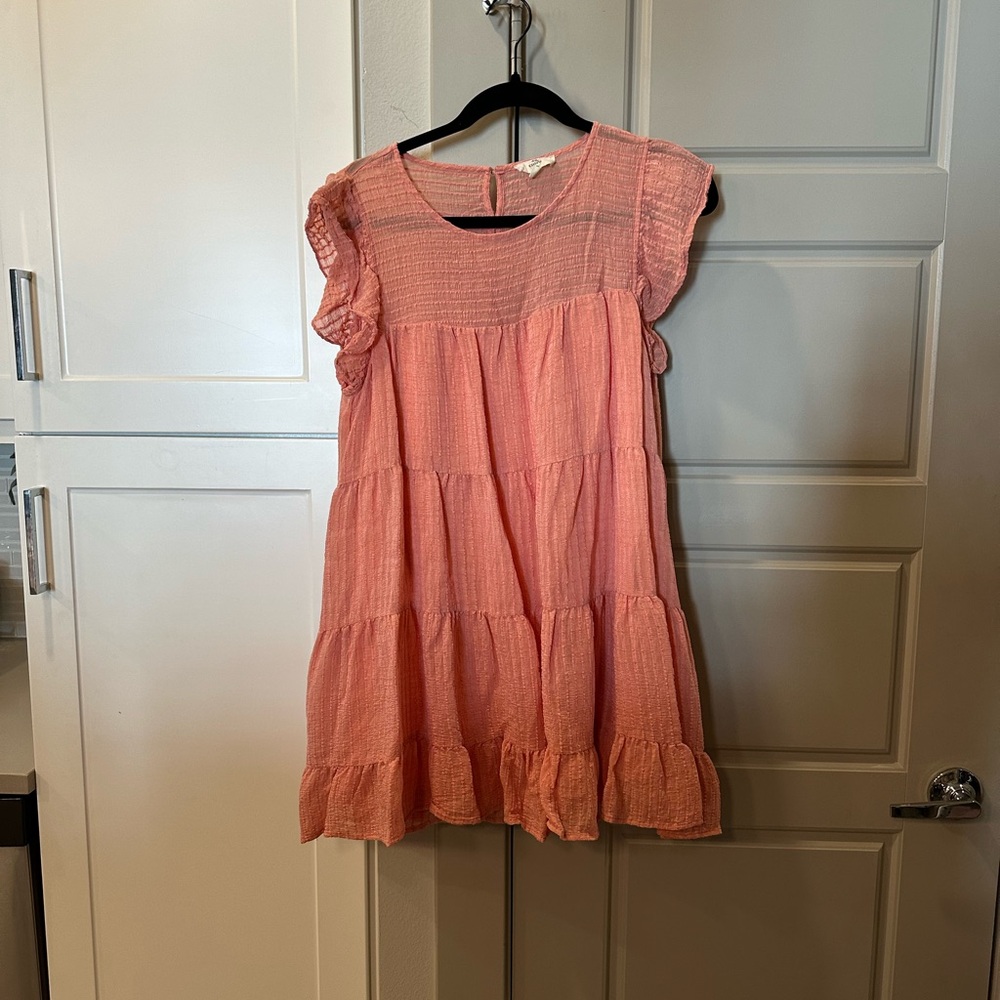 Pink Ruffled Dress